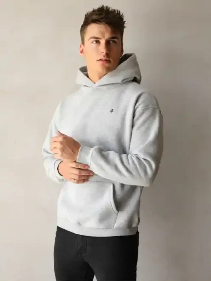 Blakely Anchor Relaxed Hoodie/Marl Grey