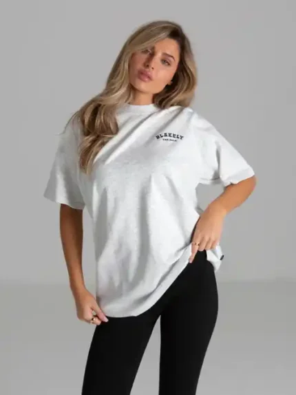 Blakely Heritage Oversized T Shirt/Marl White