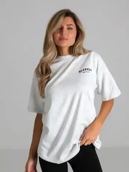 Blakely Heritage Oversized T Shirt/Marl White
