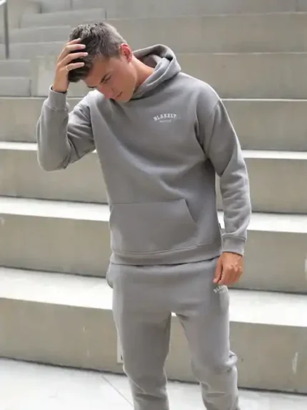 Blakely Heritage Relaxed Hoodie/Neutral Grey