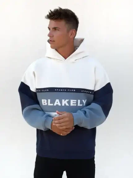 Blakely Mens Alpine Relaxed Hoodie/Light Blue