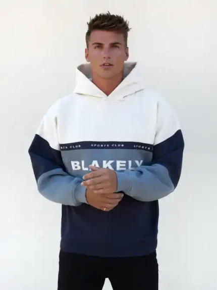 Blakely Mens Alpine Relaxed Hoodie/Light Blue