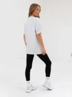 Blakely Varsity Oversized T Shirt/Marl White