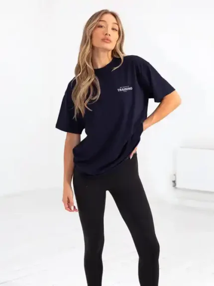 Oversized Training T Shirt/Navy